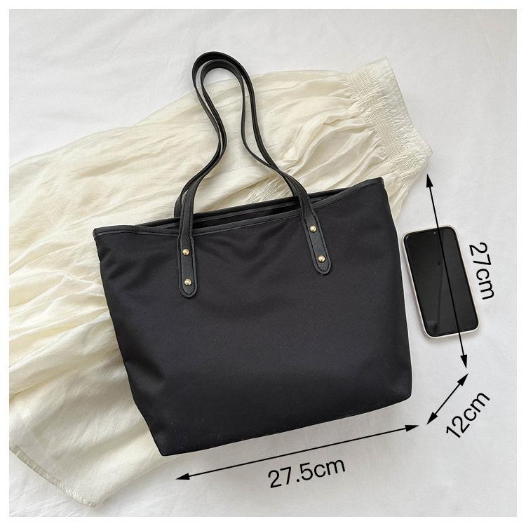 

Женская простая сумка-тоут большой вместимости, модная сумка через плечо, ручная сумка, сумка-шоппер, сумка для хранения чёрный