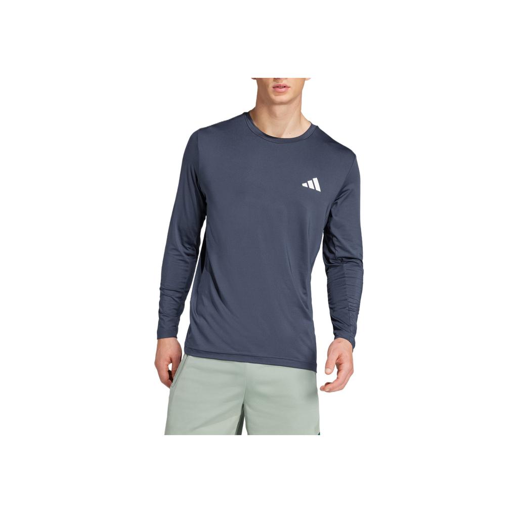Adidas Essentials Climacool Train Baselayer Top Comfortable Fashion Versatile Casual Long Sleeve T-Shirt Men tops Dark-Blue JP4957
