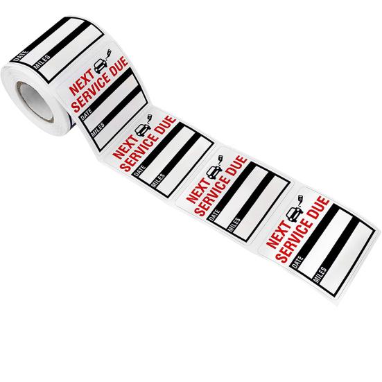 Reminder Sticker Removable Convenient Waterproof Next Service Due Sticker for Car
