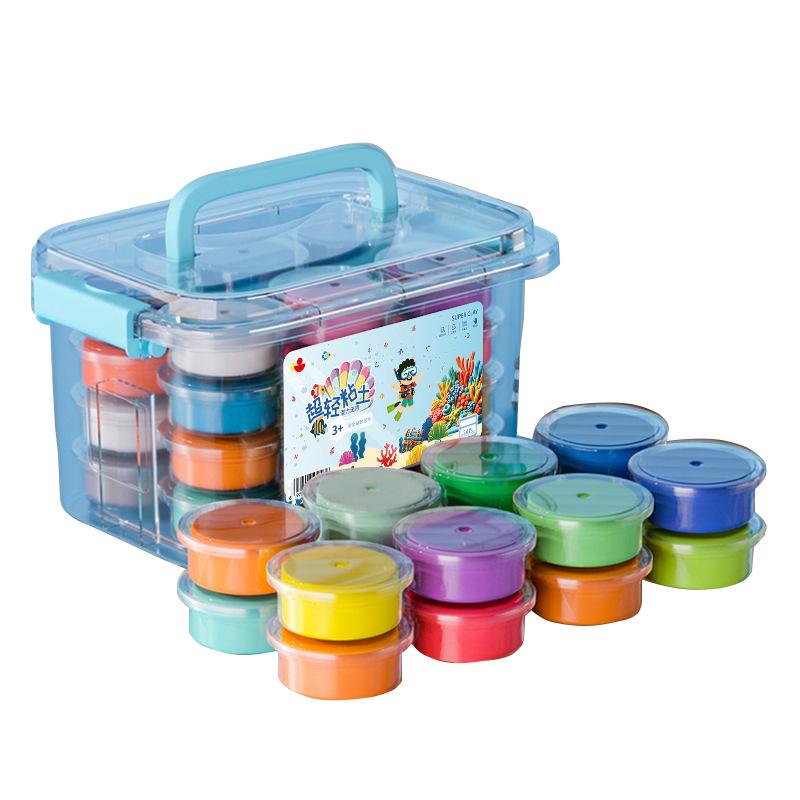 Non-toxic Ultra-light Colored Clay Set for Kids - Space Clay with Tools for DIY Molding