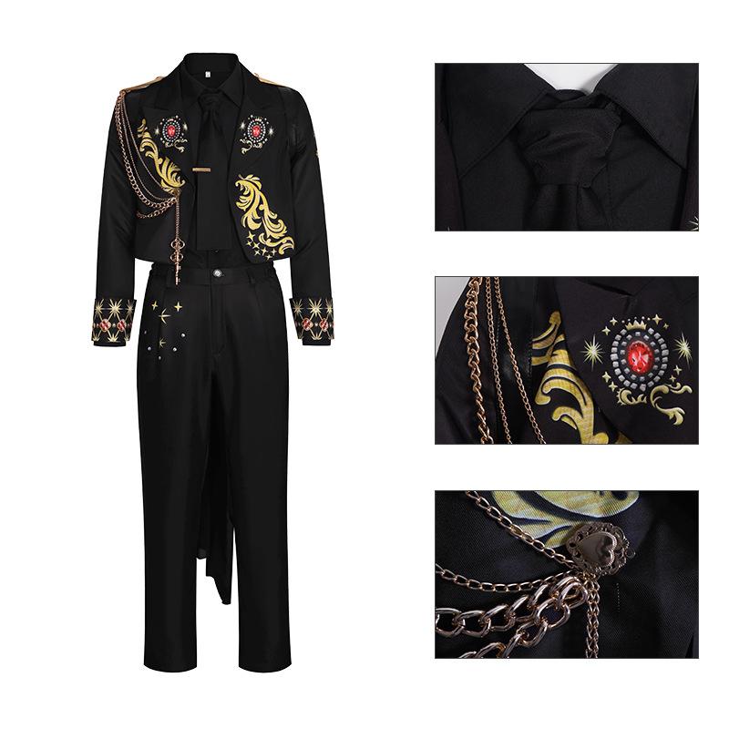 Twisted Wonderland Vil Floyd 5th Anniversary Costume Uniform Cos Suit Halloween Cosplay Costume For Men And Women Customized