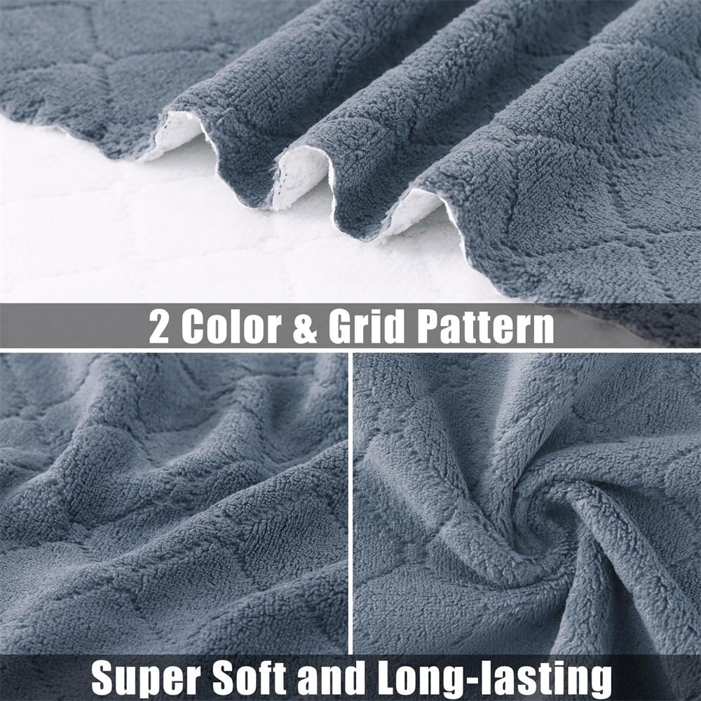 Kitinjoy 6pcs Microfiber Towel Absorbent Kitchen Cloth Wash Kitchen Clean Cloth Soft Lint Free Dish Cloth Household Wash Towel