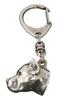 American Staffordshire Terrier, Amstaff - Silver-plated key ring with dog, handbag decoration, backpack pendant by Art-Dog brand