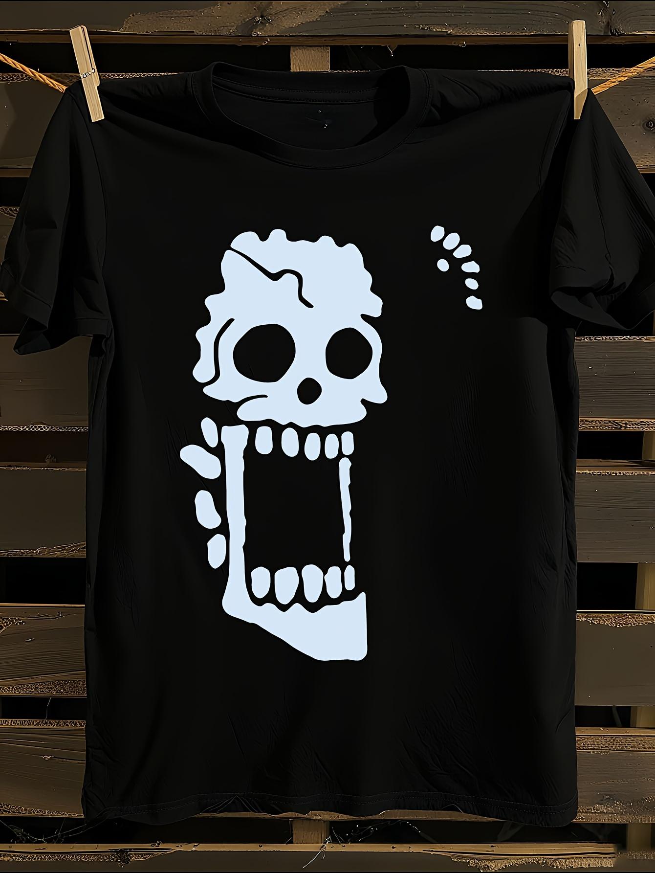 Anime Tshirt Anime-Inspired Skull Print Tshirt XXXL