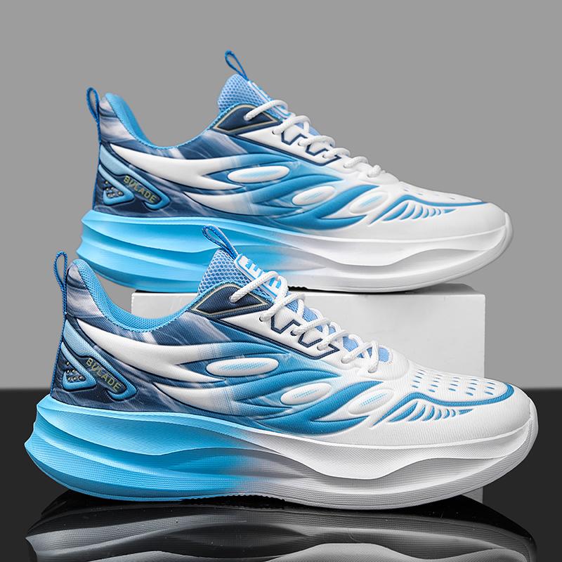 YRZL Mens Sports Shoes Lightweight Breathable Men Running Shoes Non-Slip Durable Comfortable Soft Casual Outdoor Sport Sneakers