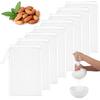 TIESOME 8 Pcs Nut Milk Bag 14 X 9.6 Inch Yogurt Strainer 100 Mesh Cheese Cloth Bag for Straining Reble Fine Mesh Strainer for Filtering Yogurt Juice