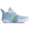 New LINING Hurricane BadFive Basketball Shoes Men's Mid top Aurora Blue ABPQ045-4