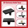 2pcs Non-Slip Christmas Stocking Holder Rectangular Fireplace Hook Christmas Stocking Hanger  Table