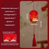 Year New Hanging Ornament Red Glowing Lanterns Chinese Mini Led Red Lantern Spring Festival Hanging Decoration