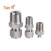 Tianyi GJ26 Stainless Steel Double Ferrule Straight Connector