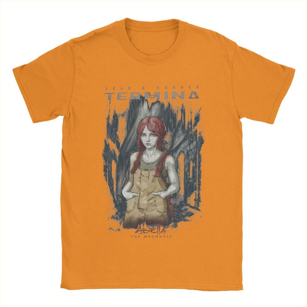 Men's Fear And Hunger 2 Termina Abella T Shirts Pure Cotton Clothes Fashion Short Sleeve Round Collar Tees Plus Size T-Shirts