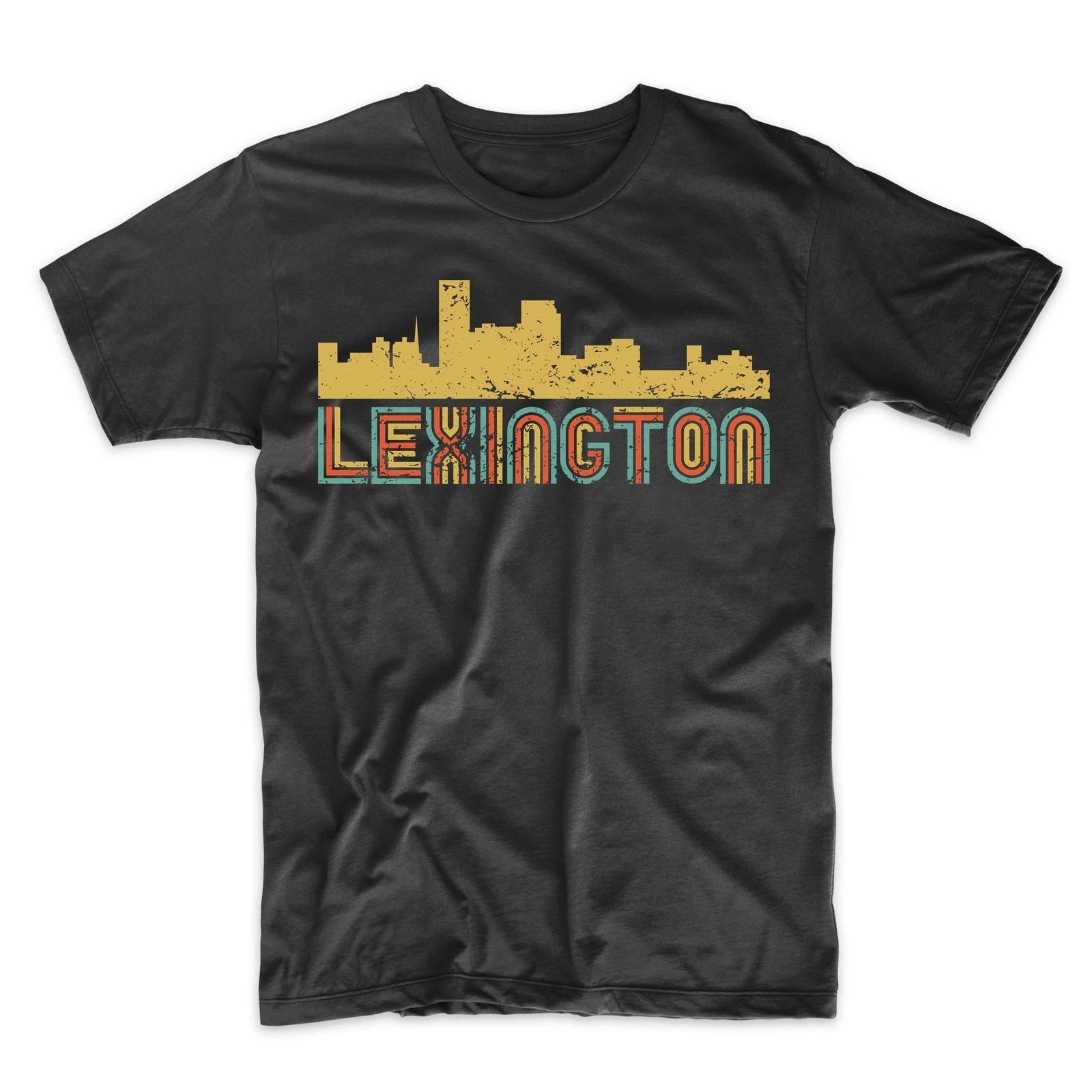 Men s Lexington Shirt - Retro Vintage Style Lexington Kentucky Skyline T-Shirt M