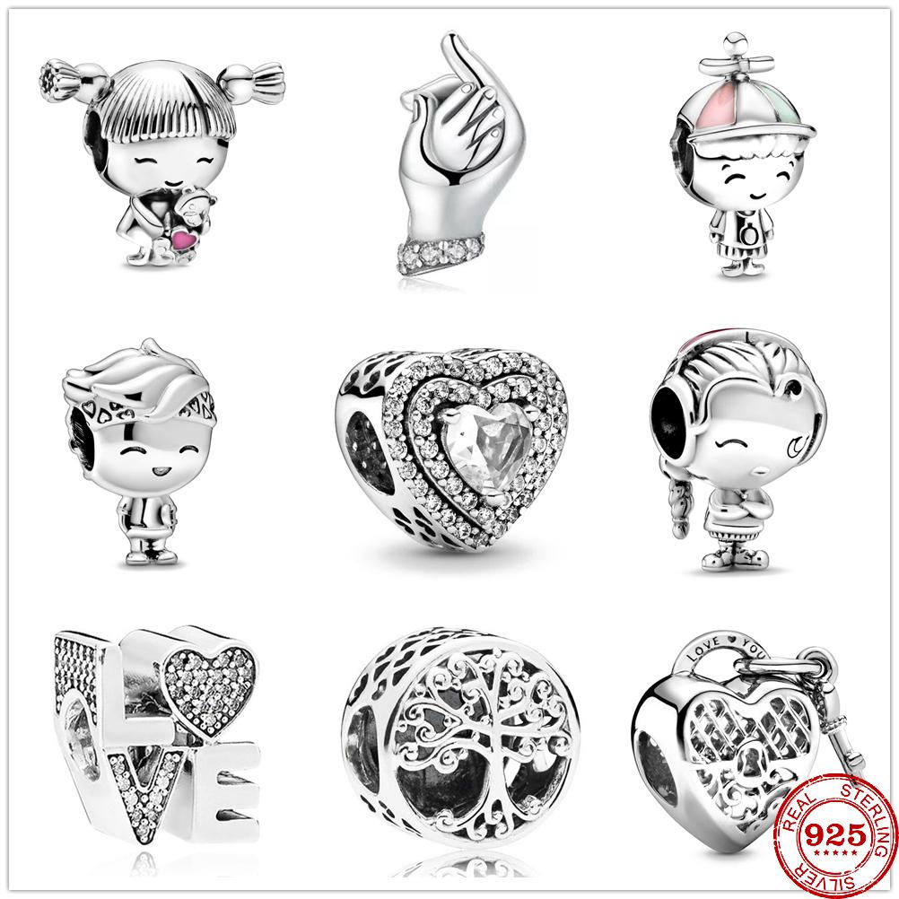 

Новинка 2023 года, подвеска «Вечная любовь» для мальчиков и девочек, бусины, подходят оригинальные подвески, браслет из серебра 925 пробы, сделай сам, женские украшения, подарки на день Святого Валентина