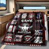 Veteran American Flag Heroes Sacrifice Blanketcustomize Your Name Lightweight Comfortable And Stylish Blanket For Travel Bed Home Chair Office Sofa