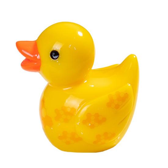 12Pcs Mini Flower Duck Figurine Yellow White Duck Resin Statue Miniature Animal Ornament Home Office Desktop Decoration Dollhouse Accessories