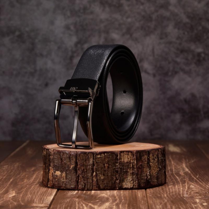 Daks Italy Black Square Buckle Belt Dbbe6e600bk