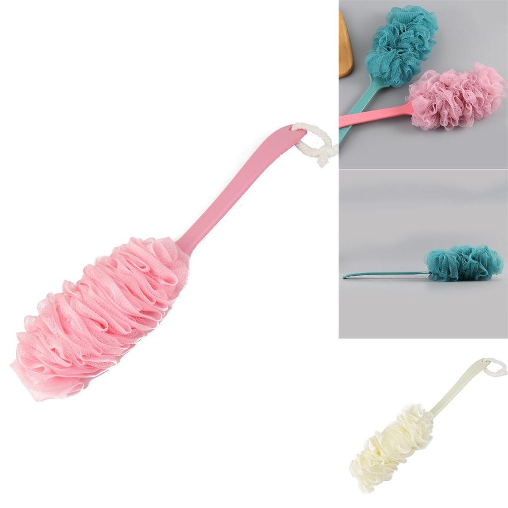 Long Handle Bath Body Back Shower Brush With Soft Loofah For Exfoliating Skin Clarity And Health