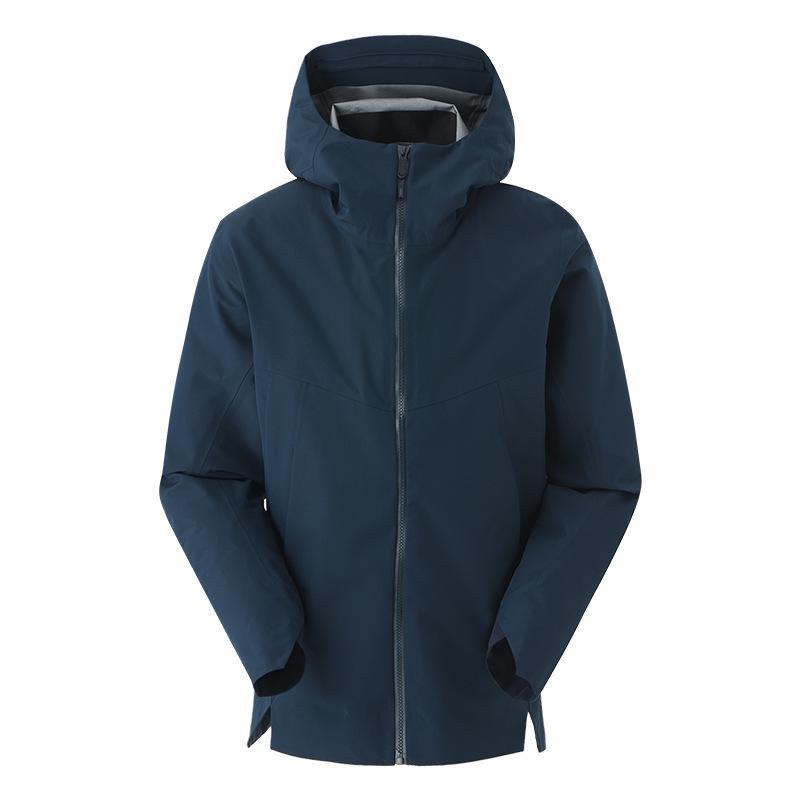 

Трехслойная дышащая водонепроницаемая ветровка: Легкий уличный дождевик для пеших прогулок XL