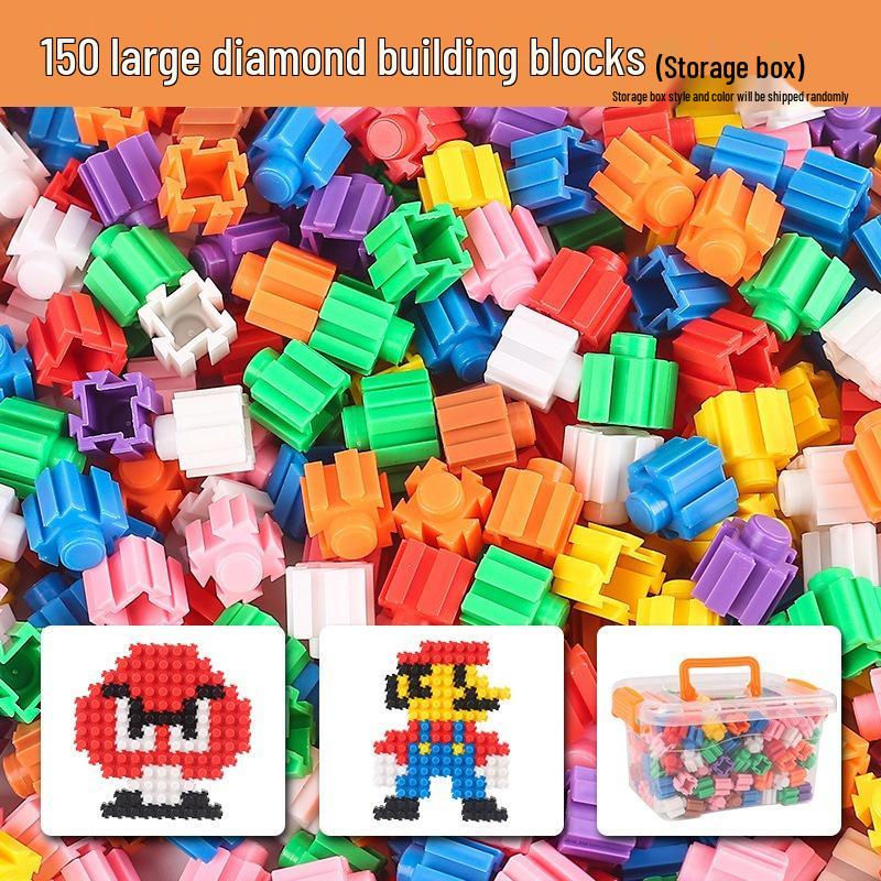 Cross-Border Micro Building Block Toy Set for Students, Small Particle Loose Parts