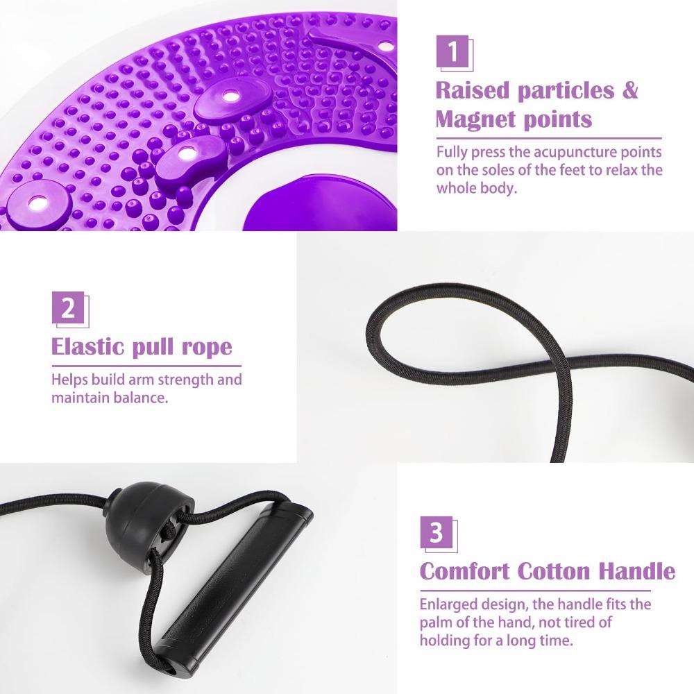 Thin Waist Waist Twisting Turntable Adjustable Foot Massager Waist Training Turntable  Home Fitness