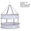 Foldable Mesh Clothes Drying Rack Hanging Sweater Socks Underwear Delicate Garments Dryer Net Lay Flat Collapsible Laundry Clothes Drying Basket