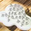 2PCS Initial A To Z 26 Letters Pin Silver Color Fashion Metal Alphabet Women Men Suit Collar Lapel Brooch Pin Accessories
