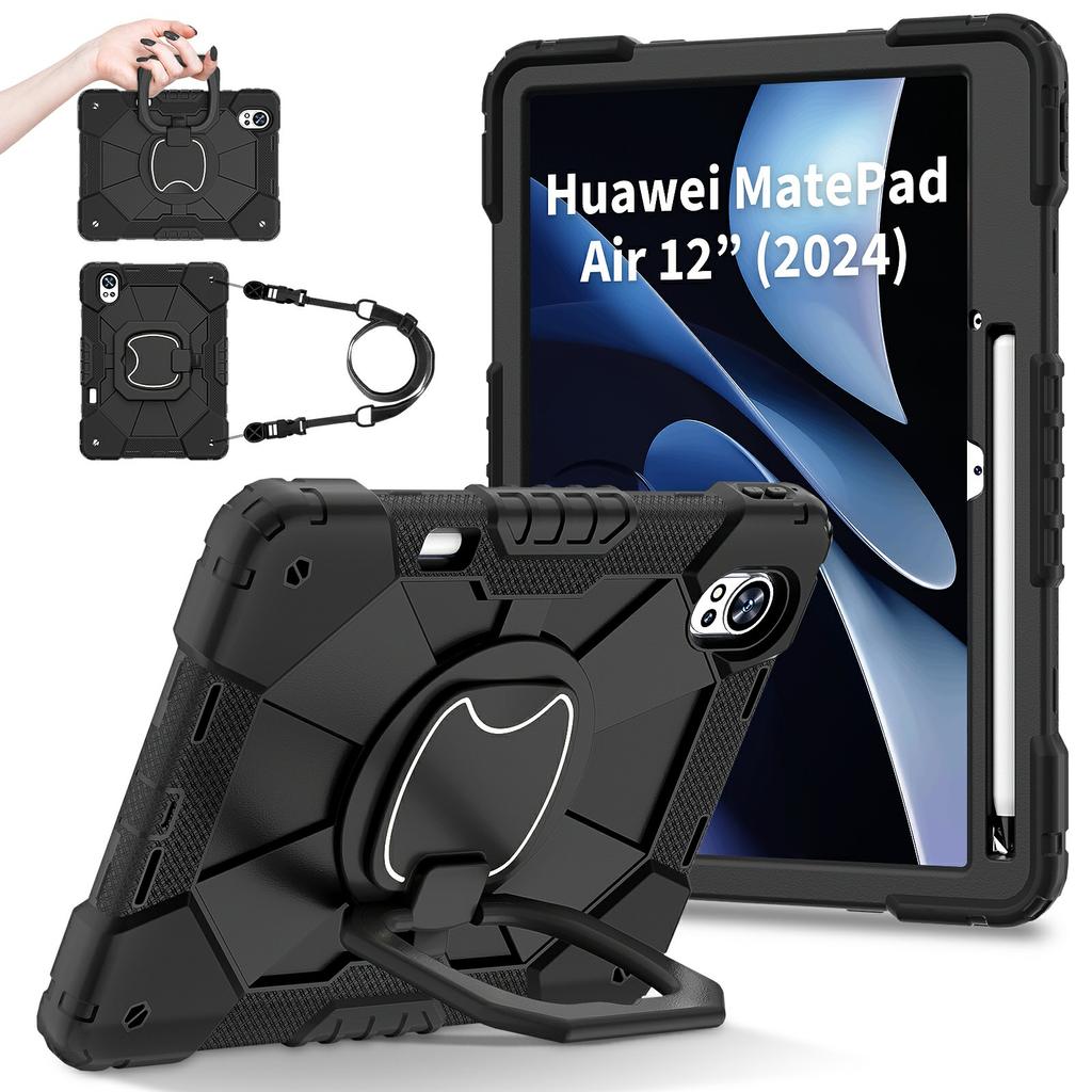 For Huawei MatePad Air (2024) Case Silicone+PC Kickstand Tablet Cover