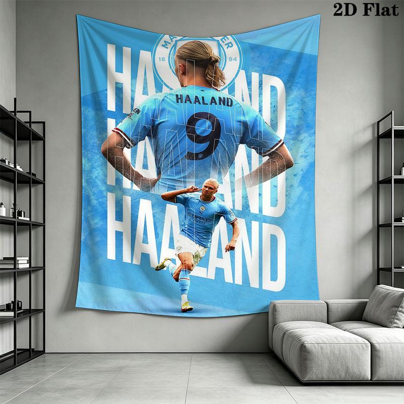 Haaland Wall Hanging Printed Fabric Blanket Decorative Tapestries for Bedroom Living Room Home Decor