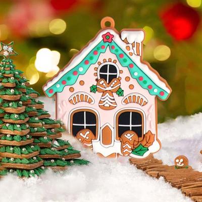 8/15/16Pcs Christmas Ornaments Cooking Gingerbread Man House Hanging Decoration Holiday Tree Pendant