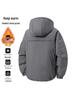 Men's Winter Windproof Puffer Jacket - Warm, Thickened Cotton Coat for Outdoor Use