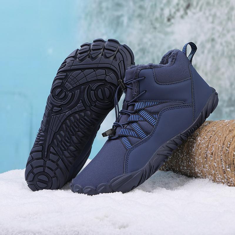 New outdoor cotton shoes men's and women's velvet warm boots wear-resistant non-slip snow boots winter thickened couple shoes