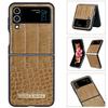 Solid Color High-end Texture Suitable for Business People PU Leather Phone Case for Samsung Galaxy Z Flip 5 4 3 Cover