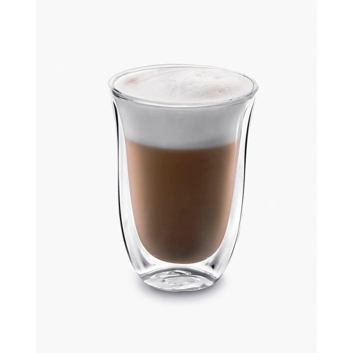 Verre à café latte - Delonghi - 5513214611 - Isolé - Double parois - 330 ml