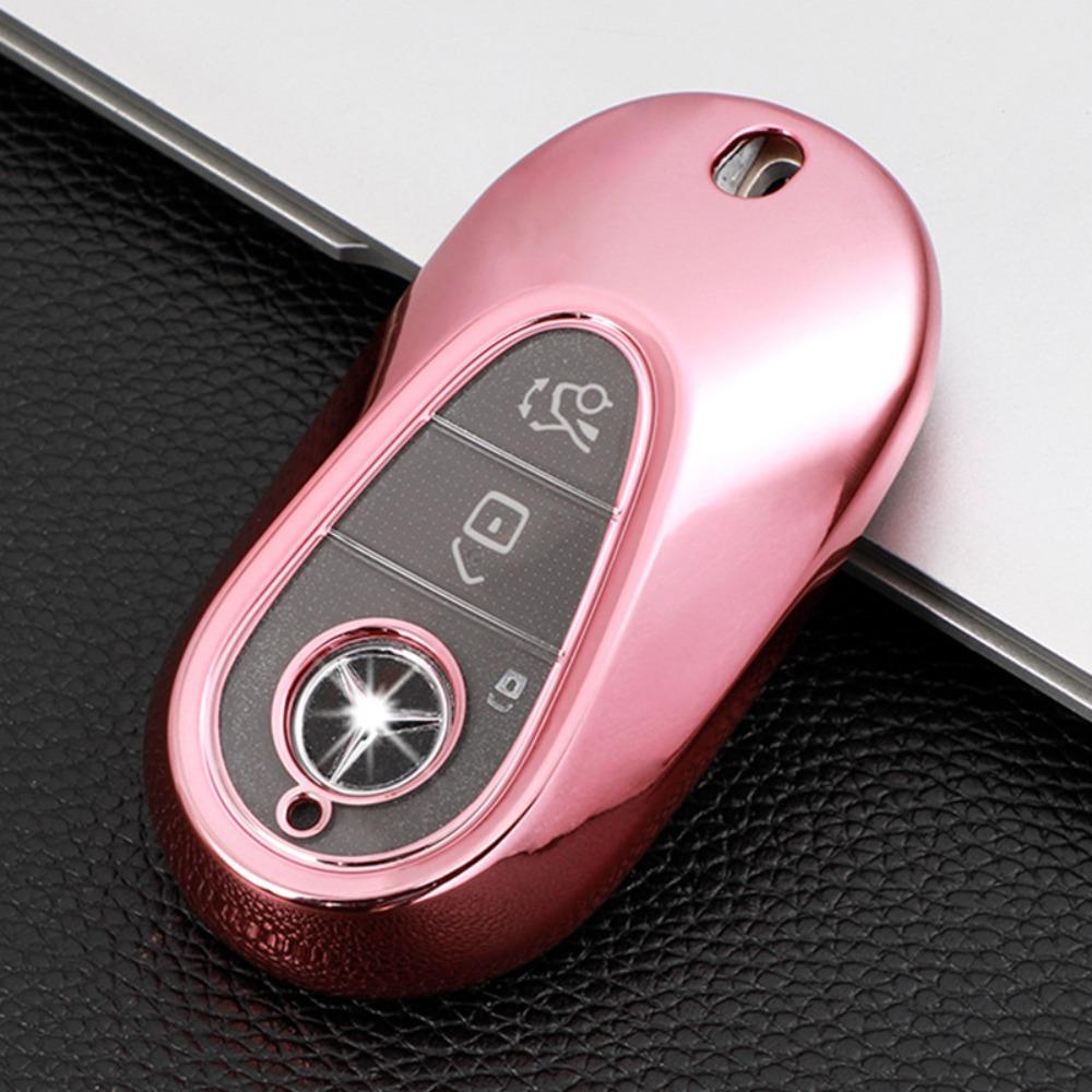 For Mercedes Car Key Case for S Class S450 Premium Leather Key Cover Protector