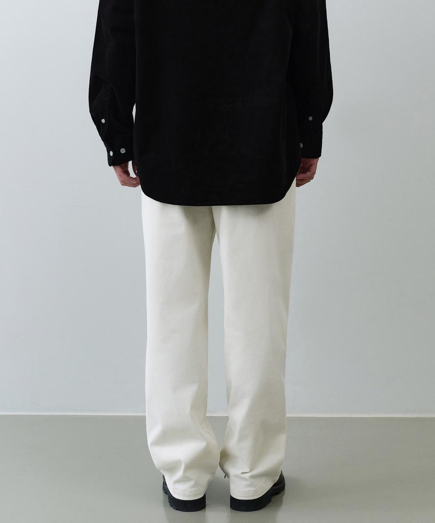 MUSINSA STANDARD [City Workers] Moleskine Tapered Pants [Cream]