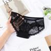 Transparent Breathable Women's Mesh Panties Bow Edge Body Sculpting