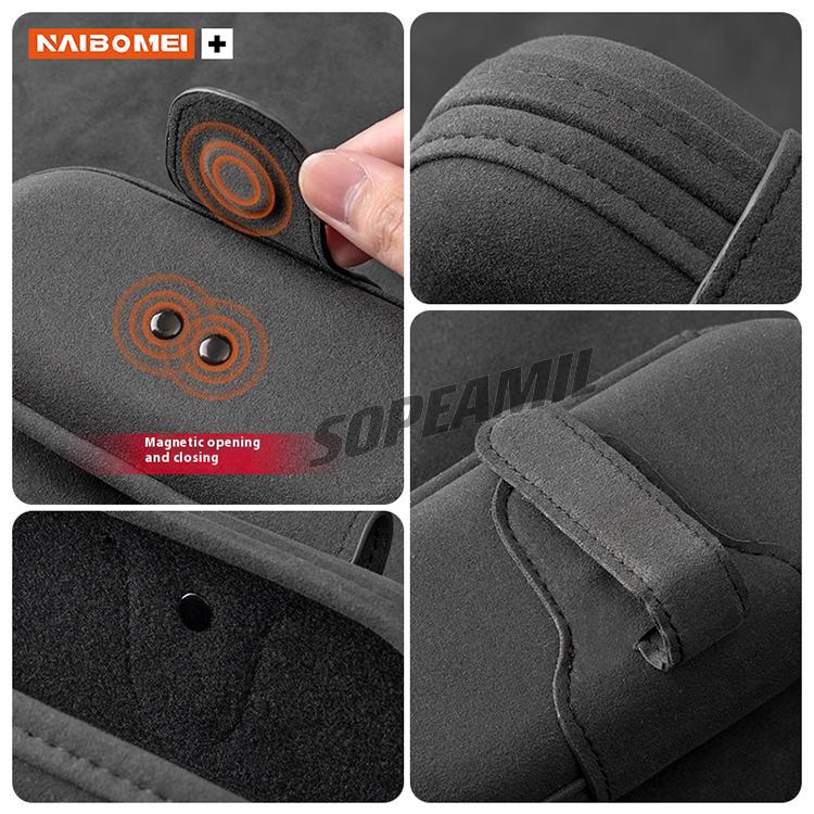 Car Suede Sunglasses Storage Box Visor Glasses Clip Alfa Romeo GT 147 156 159 Giulia Tonale Stelvio Giulietta Mito Milano Gloria wnp522