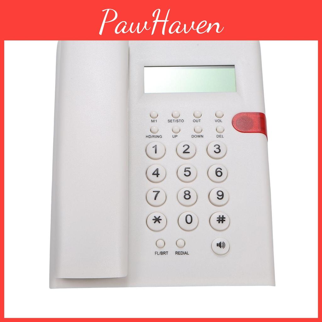 Batteryfree Landline Desktop Telephone With Caller Identification Adjustable Lcd Screen Brightness