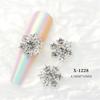 Create Beautiful Nail Designs with 10pcs Shimmering Snowflake Nail Charms Nail Decorations