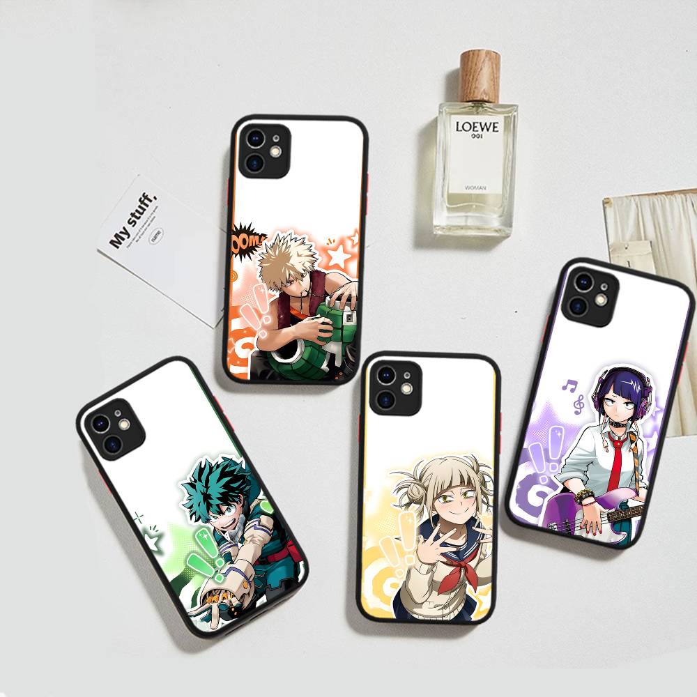 My Hero Academia Katsuki Bakugo My Hero Phone Case For IPhone 16 Pro Max Case 11 12 13 14 15 Pro Plus X XS MAX Case Matte Cover
