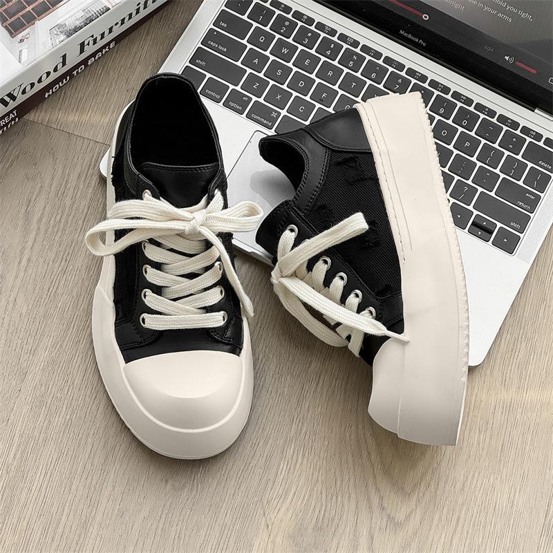 2025 new summer casual board shoes platform heightening couple big head derby shoes 45455-35355-J
