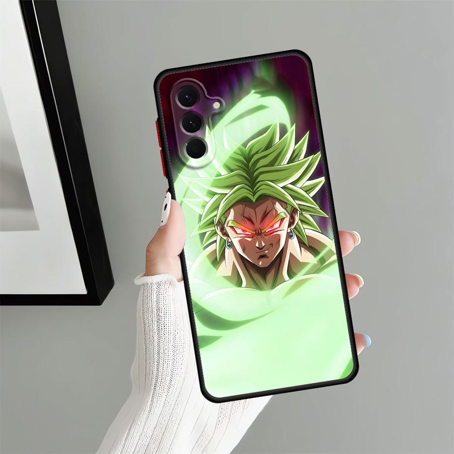 Case for Samsung Galaxy A34 A22 A24 A73 A21s A25 A26 A54 A53 A52 A56 A35 A36 Back Phone Cover Dragon Ball Color Goku