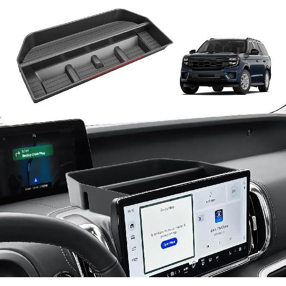 2025 Bronco Sport Dash Console Organizer - Behind Screen Organizer for 2025 Ford Bronco Sport Accessories Dashboard Storage Behind Screen Center