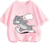 Urban Street Style Tom And Jerry T Shirt Summer Casual Short Sleeve Fashion Clothing For Kids