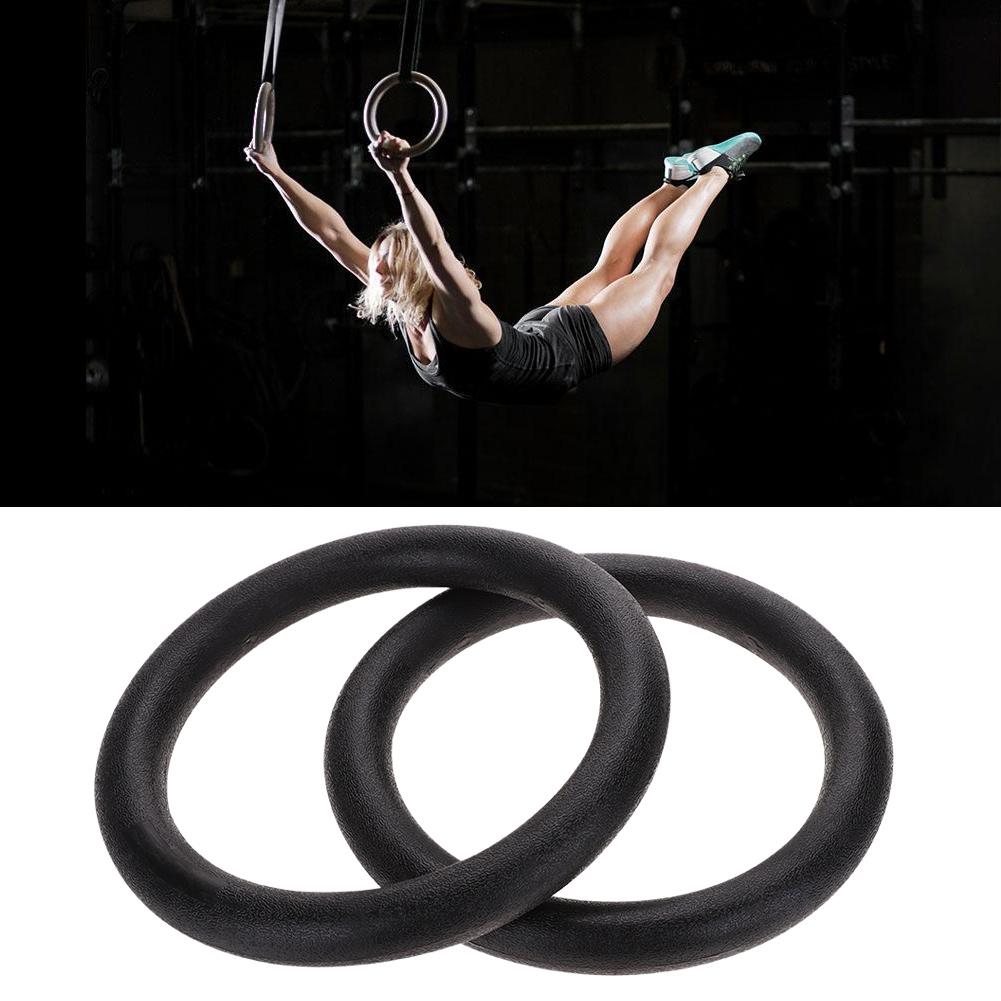 Gymnastic Gym Rings Adjustable Fitness Muscle Strength Training Straps Hoop