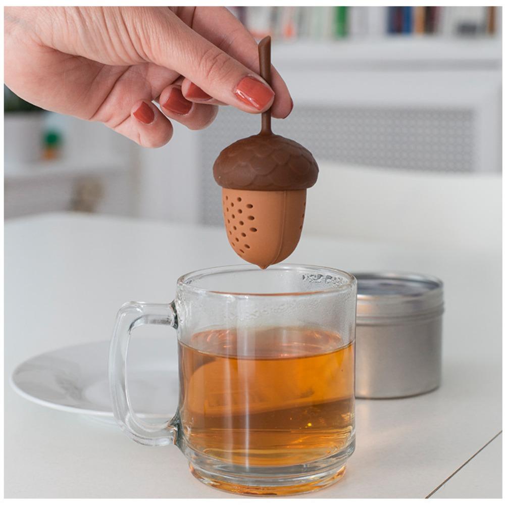 Acorn Mini Tea Filter, Silicone Tea Leak, Tea Filter, Pine Cone Tea Maker, Silicone Tea Maker