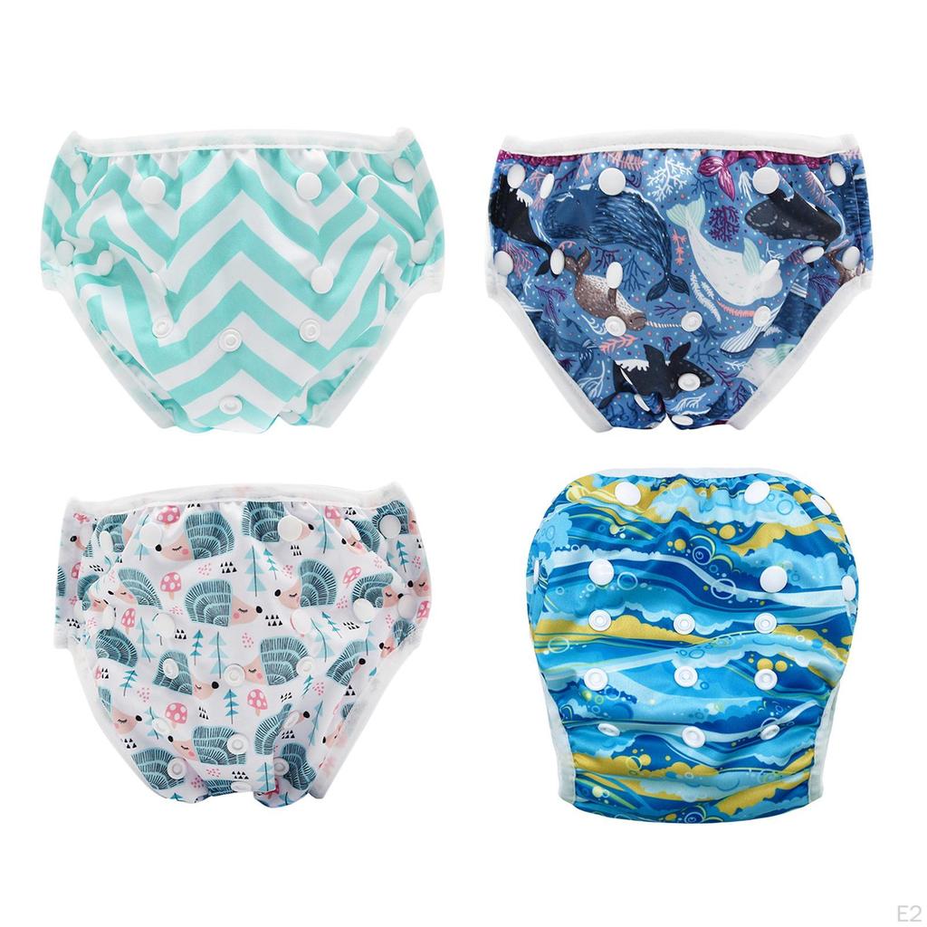 Baby Swim Diaper Diapers Cover Bathing Suit Bottom Beachwear Washable for 0-24Months, Newborns,
