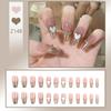 Press On Acrylic Fake Nails Set with Glue High Quality Handmade Nail Extension French Tips Woman False Short Nails Press Ons