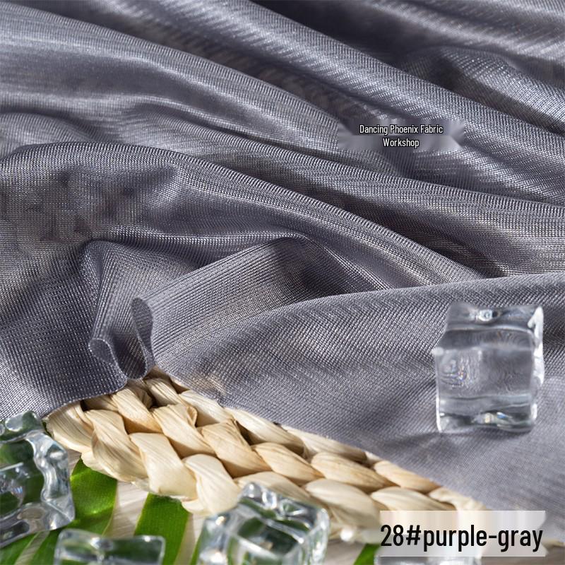 40D Warp-Knitted High-Elasticity Luster Chiffon Lining - Silky, Breathable Fabric for Dresses