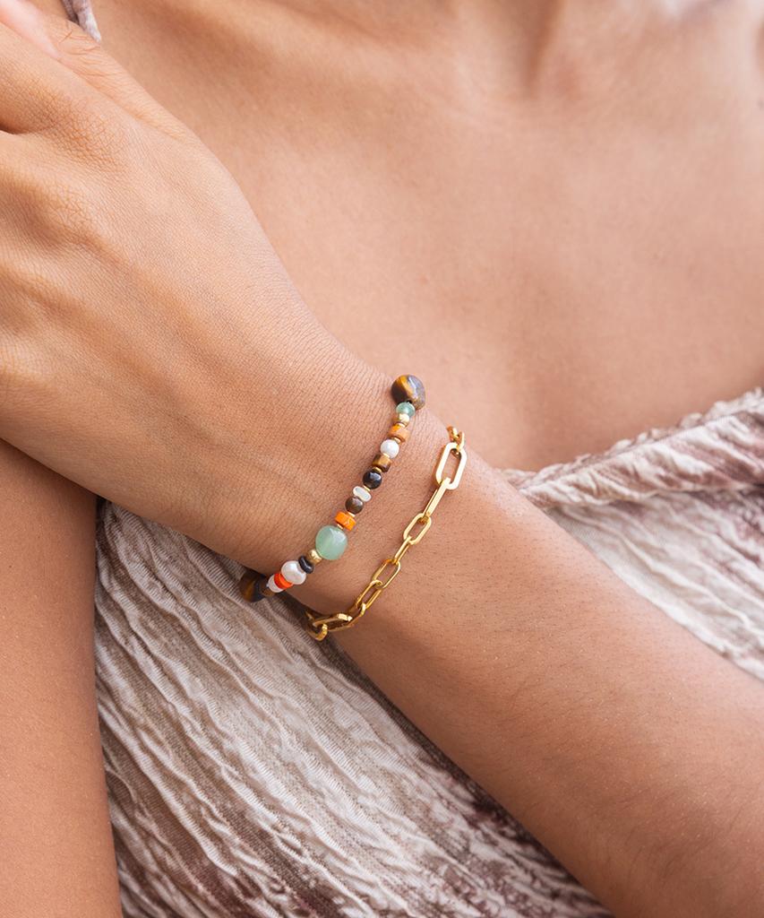 Pig&Hen (Women'S) Brontide Mosaic Bracelet - Cefalu X Gold